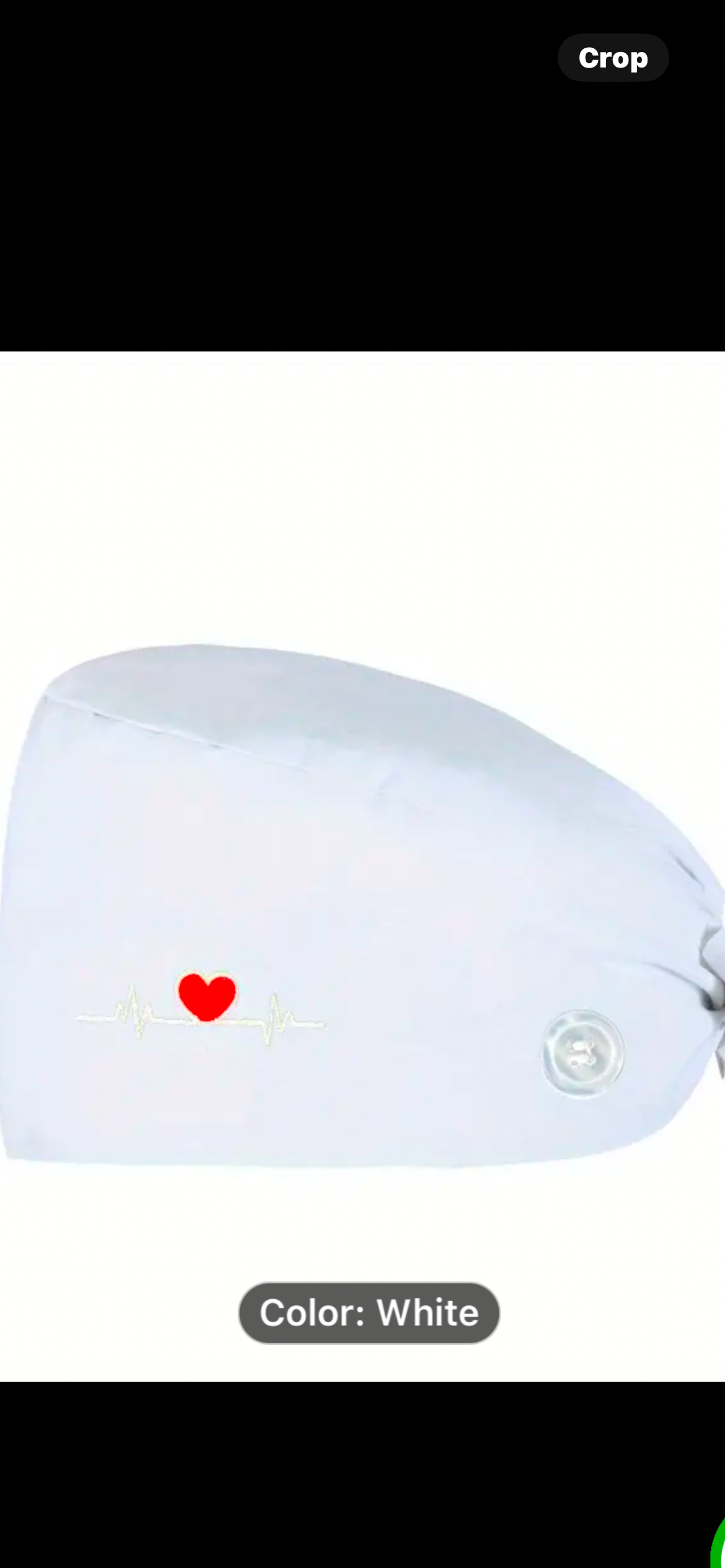 All white surgical cap