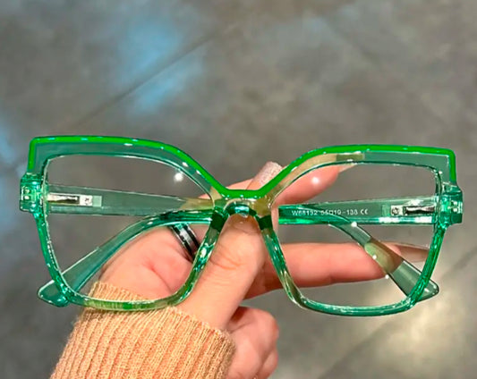 Green Trim Glasses