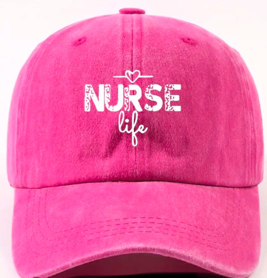 Pink Nurse Baseball cap
