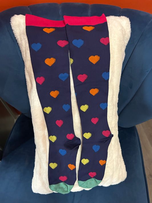 Navy Compression Socks